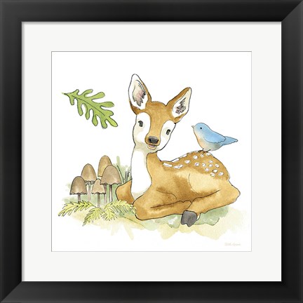 Framed Baby Woodland III Print