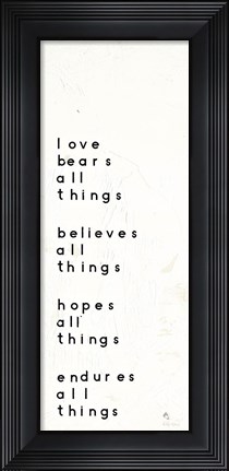 Framed Words of Encouragement I Print