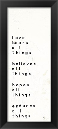 Framed Words of Encouragement I Print
