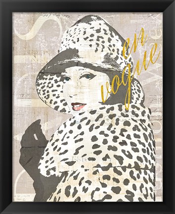 Framed Fashion Week Paris Halftone II Print