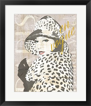 Framed Fashion Week Paris Halftone II Print