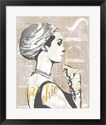 Framed Fashion Week Paris Halftone III Print