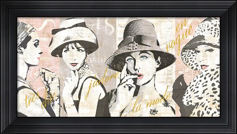 Framed Fashion Week Paris Halftone V Print