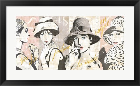 Framed Fashion Week Paris Halftone V Print