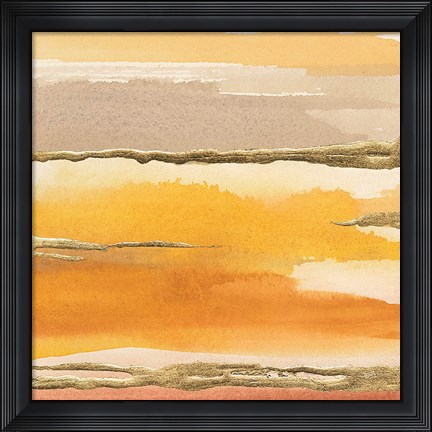 Framed Gilded Amber II Print