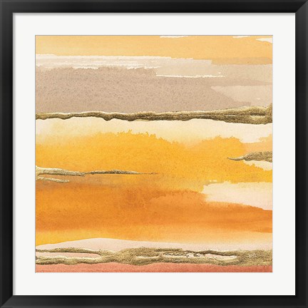 Framed Gilded Amber II Print