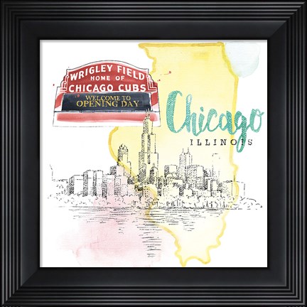 Framed US Cities II Print