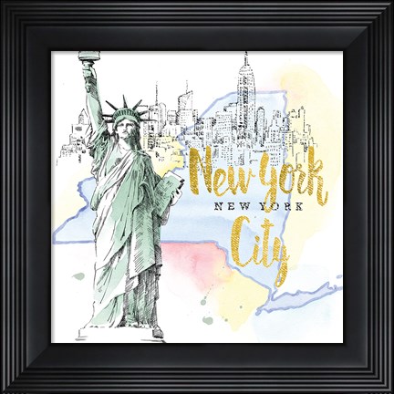 Framed US Cities IV Print
