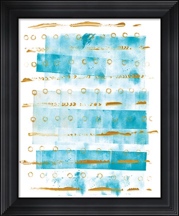 Framed Ocean Blue I Print