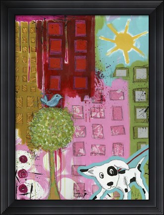 Framed City Life Print