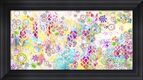 Framed Colorful Chaos - Jennifer Print