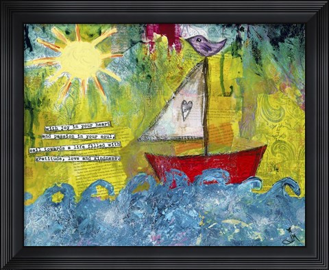 Framed Sail Towards Print