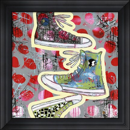 Framed Sneaker Tower Print
