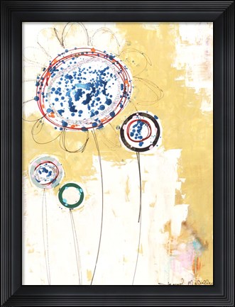 Framed Squash Flowers Print