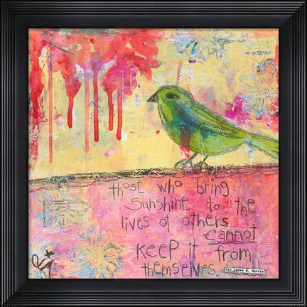 Framed Sunshine Bird Print
