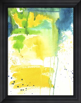 Framed Quiet Fight - Watercolor Abstract Print