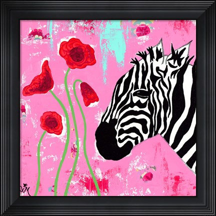 Framed Zebra Print