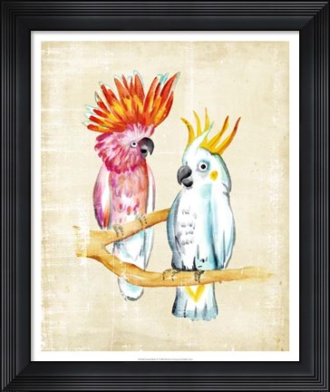 Framed Fanciful Birds IV Print