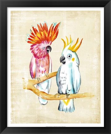 Framed Fanciful Birds IV Print