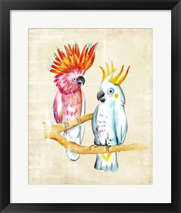 Framed Fanciful Birds IV Print