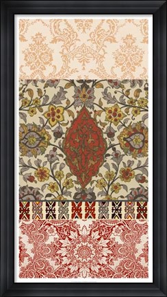 Framed Bohemian Tapestry I Print