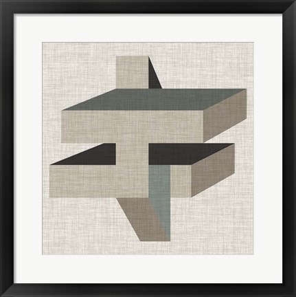 Framed Geometric Perspective II Print
