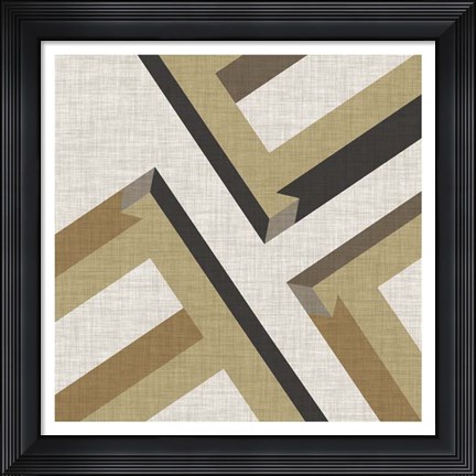 Framed Geometric Perspective VIII Print