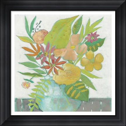 Framed Homestead Floral II Print