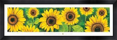 Framed Campo di Girasoli Print