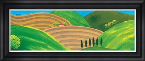 Framed Colli Toscani II Print