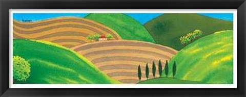 Framed Colli Toscani II Print