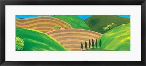 Framed Colli Toscani II Print