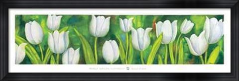 Framed Tulipani Bianchi Print