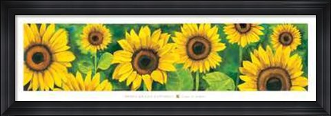 Framed Campo di Girasoli Print