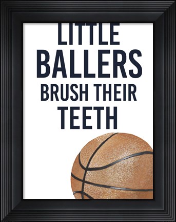 Framed Little Ballers I Print