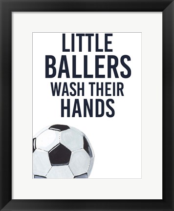 Framed Little Ballers II Print