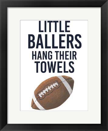 Framed Little Ballers III Print