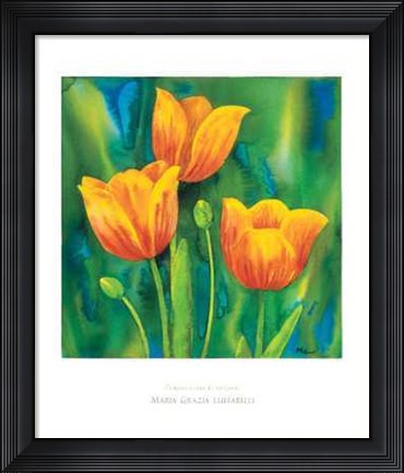 Framed Composizione di Tulipani Print