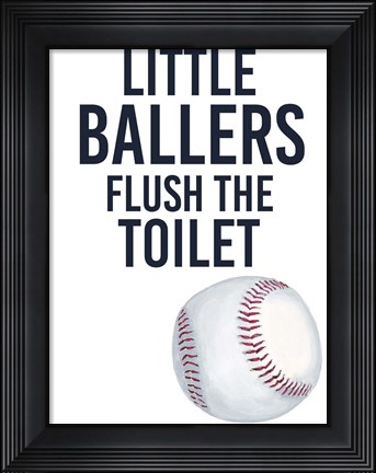 Framed Little Ballers IV Print
