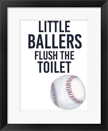 Framed Little Ballers IV Print