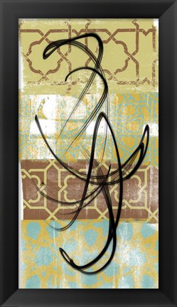 Framed Rhythmic Motion I Print