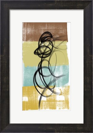 Framed Dancing Swirl II Print