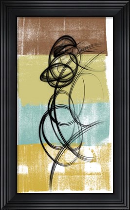 Framed Dancing Swirl II Print