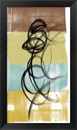 Framed Dancing Swirl II Print