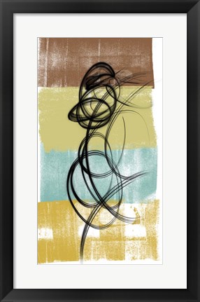 Framed Dancing Swirl II Print