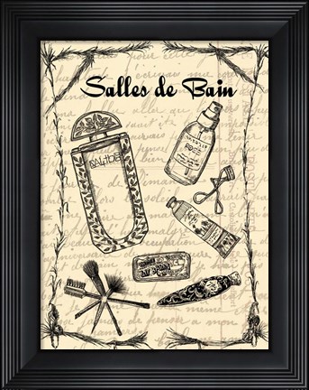 Framed Bath Femme I Print
