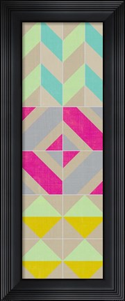 Framed Elementary Tile Panel II Print
