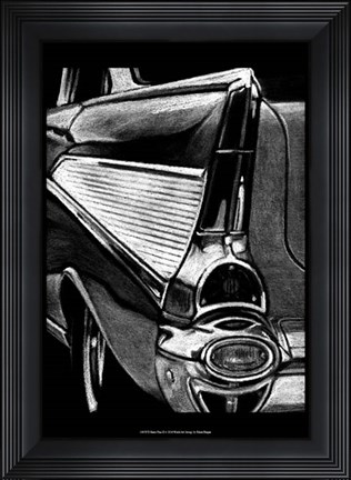 Framed Retro Fins II Print