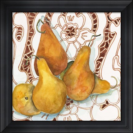 Framed Pears Print