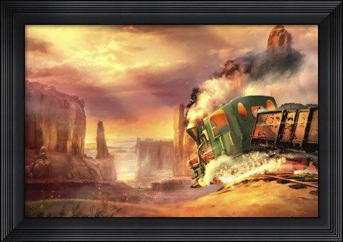 Framed Dead Line Print